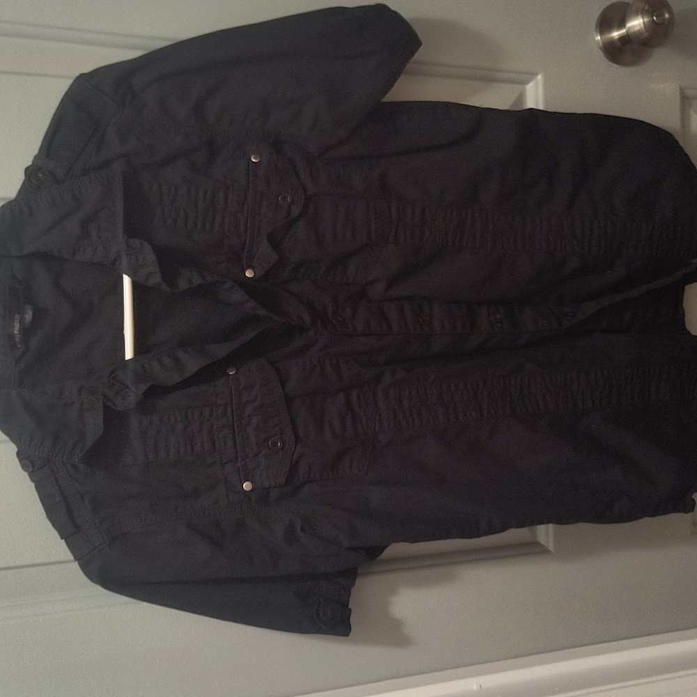 Straight Faded Short Sleeve Button Down Shirt